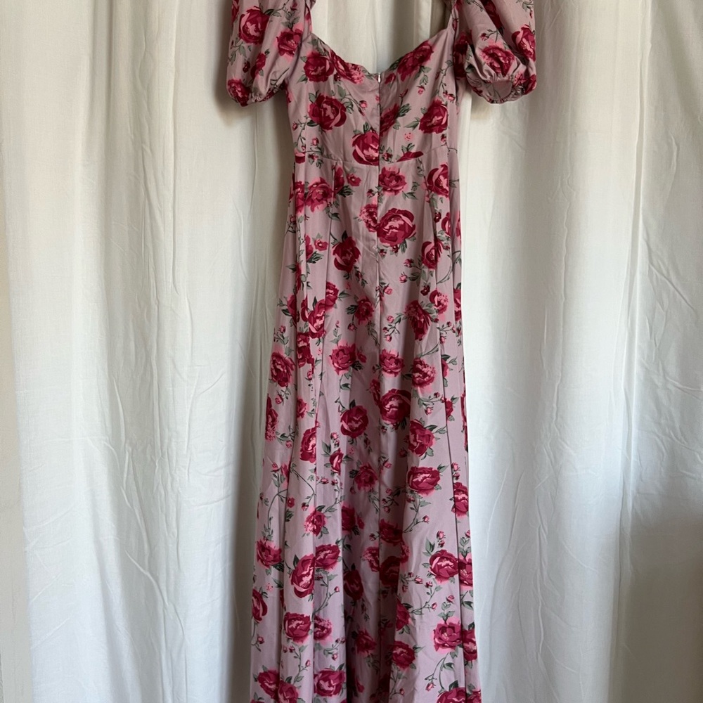 Chic Long Sleeve Floral Dress in Pink - Picture 8 of 10